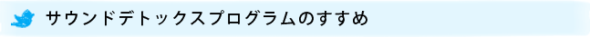 サウンドデトックスプログラムのすすめ