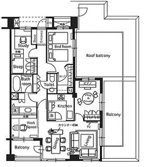 家具レイアウト図